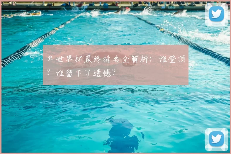 年世界杯最终排名全解析:谁登顶?谁留下了遗憾?
